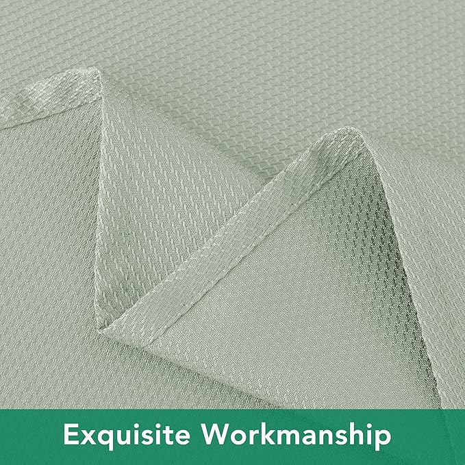 Biscaynebay Round Tablecloth 90 Inch-Sage Outdoor Fabric Table Cover-Small Circle Folding Table Cloths Linen Water Resistant Washable for Kitchen Dining Picnic Patio Outdoor Party Restaurant Tables