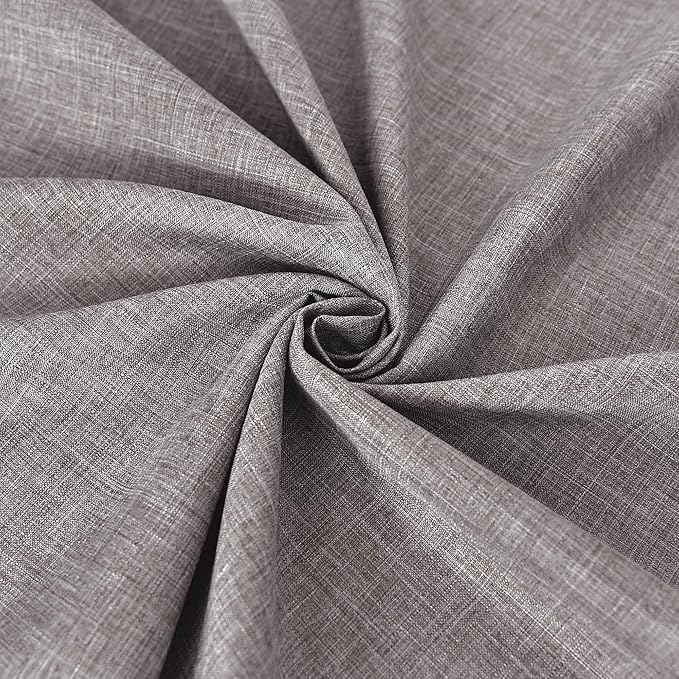 Fitable Faux Linen Tablecloths Rectangle 60 x 144 Inch - 2 Pack Neutral Table Clothes for 10 Foot Tables, Stone Flax Look Kitchen Table Covers for Farmhouse, Dining, Party, Banquet, Buffet