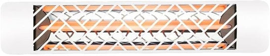 EF15120W1 1500 Watt Plug-In Electric Infrared Single Element Heater, Finish Color: White, Decorative Fascia: Chevron