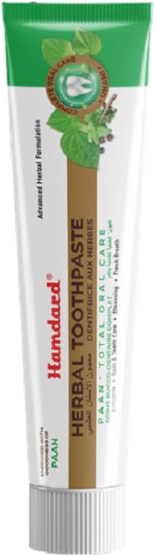 Hamdard Paan Total Oral Care Toothpaste – 200g (Pack of 2) | Herbal Ayurvedic Toothpaste with Paan Flavor | Fluoride-Free | Gum Care, Fresh Breath & Natural Oral Hygiene