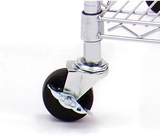 Seville Classics UltraDurable Heavy Duty NSF Solid Steel Wire Rack Storage Unit, Organizer for Garage, Warehouse, Office, Restaurant, Classroom, Kitchen, Steel, 5-Tier Shelving, 36" W x 18" D