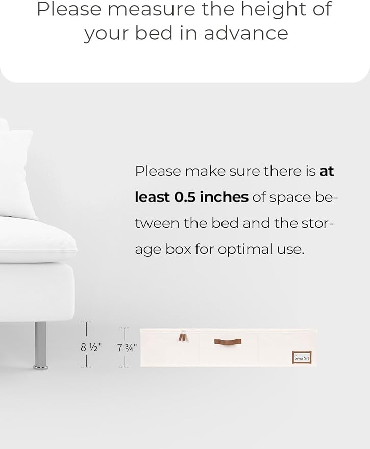 StorageWorks 117L Under Bed Storage Containers with Handles and Label Holder, 2 Pack Ultra-thick Fabric Underbed Bins, Closet Organizer for Clothes, Blankets, Sweater