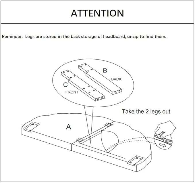 24KF Stunning Crown Design Queen Headboard, Upholstered Soft Velvet Petal Pattern Headboard Queen/Full-Q-Gray