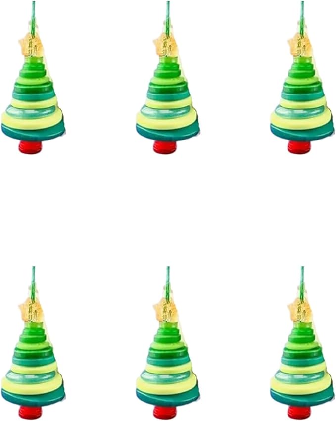 DIY Christmas Button Ornament Making Set - Snowman/Santa/Angel, Fun Holiday Craft Kit for All Ages, Ideal Xmas Tree Hanging Decor & Festive Gifts (6pcs-D)