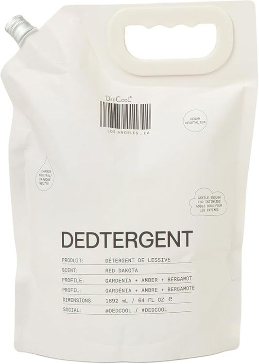 DedCool Liquid Laundry Dedtergent (Red Dakota Refill 64 oz) Luxurious Fragrance, Scented, Removes Stains, Ideal for 60 Washes, Infused with Essential Oils, Vegan, Non-Toxic, Cruelty & Dye Free