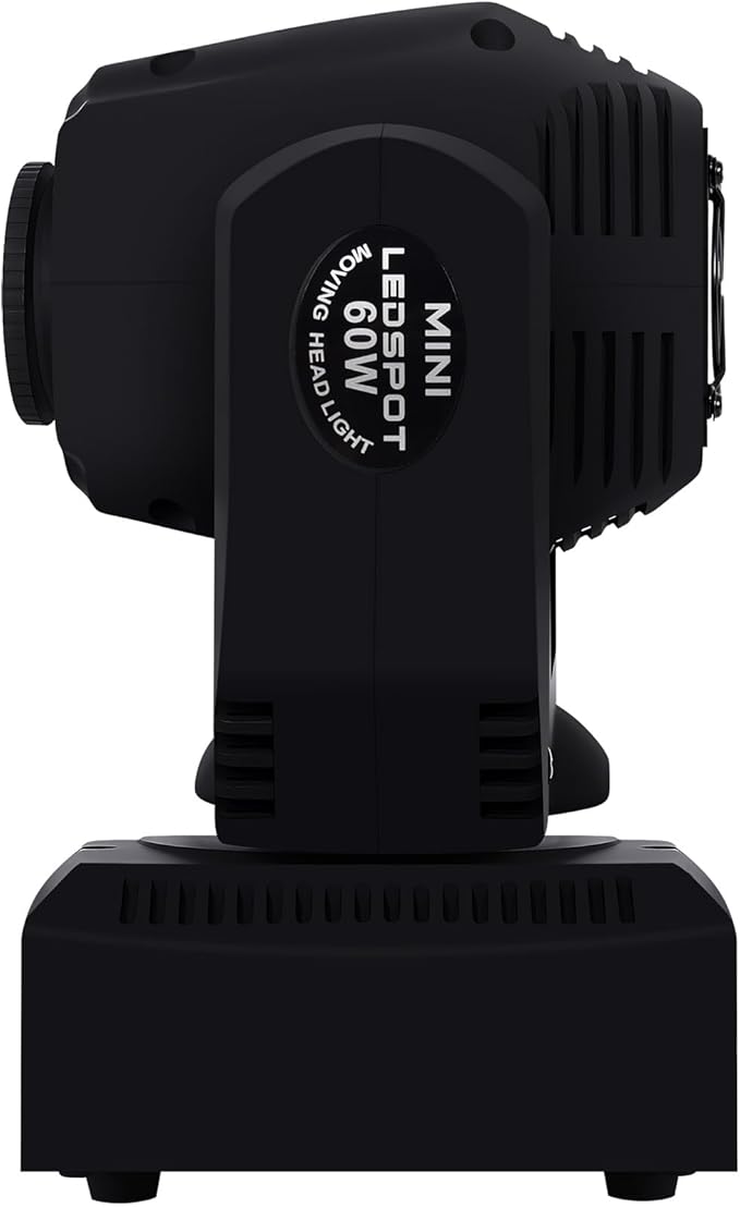 DJCLUB Stage Lights LED Mini Moving Head DJ Light Lyre Projection 60W DJ Spot Lights with 7 Colors 8 Gobos Spotlight DMX 512 with Sound Activated for Disco Home Party Wedding Nightclub