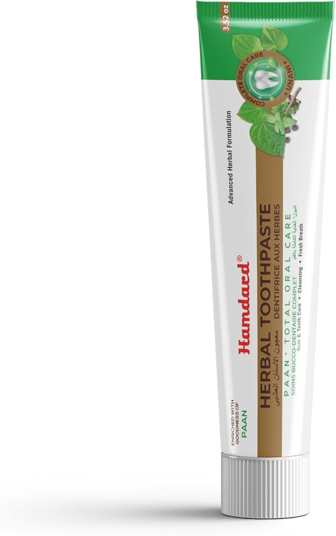 Hamdard Paan Total Oral Care Toothpaste – 100g (Pack of 4) | Herbal Ayurvedic Toothpaste with Paan Flavor | Fluoride-Free | Gum Care, Fresh Breath & Natural Oral Hygiene