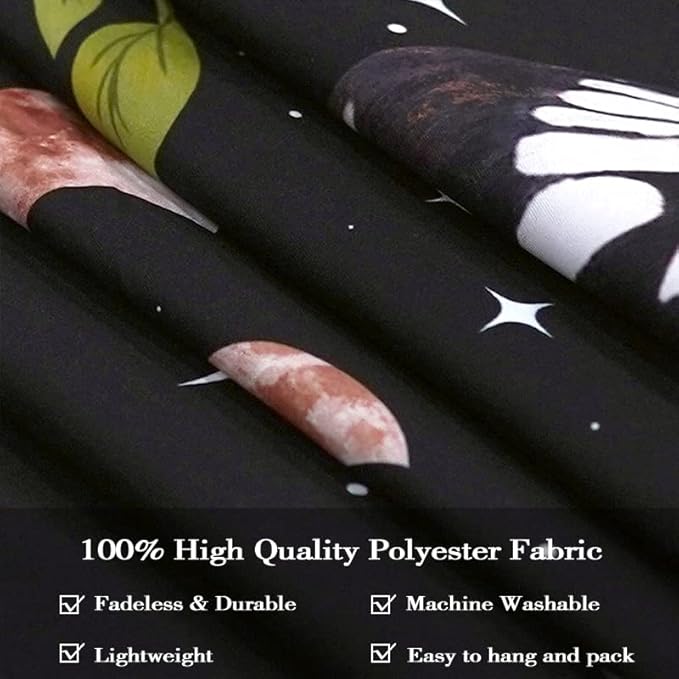 Fowocu Orange Butterfly Moon Flower Tapestry Boho Floral Plant Tapestries for Bedroom Aesthetic Tapastry's Wall Hanging Mandala Botanical Wall Tapestry for Living Room Dorm (Yellow, 80'' × 60'')