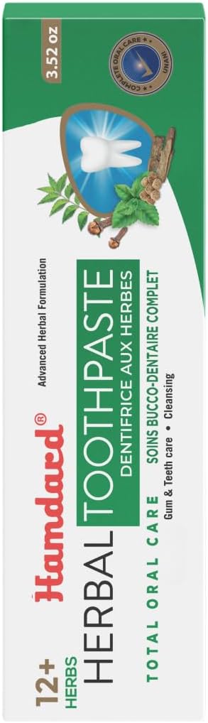 Hamdard Miswak Herbal & Paan Total Oral Care Toothpaste – 100g Each | Herbal Ayurvedic Toothpaste with Paan Flavor | Fluoride-Free | Gum Care, Fresh Breath & Natural Oral Hygiene