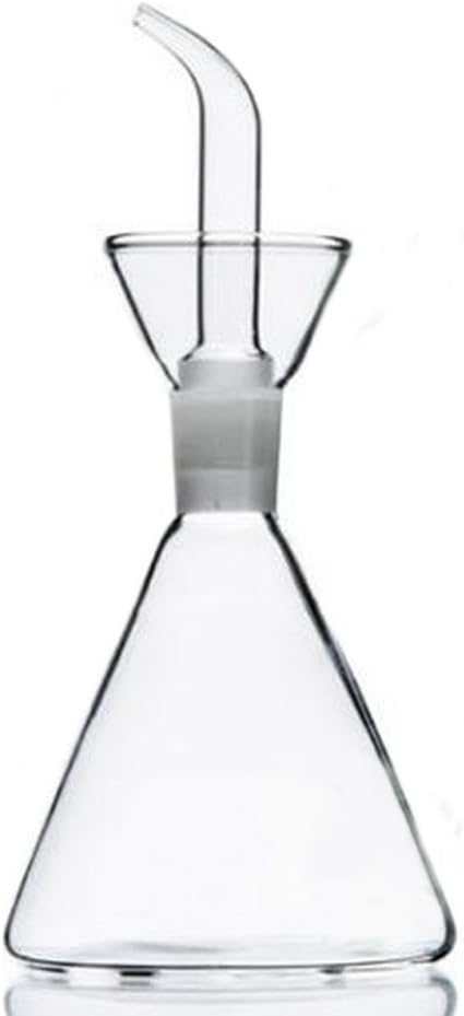 ELETON Olive Oil Dispenser Bottle Glass with No Drip Bottle Spout -Pourer Dispensing Bottles for Kitchen - Olive Glass Dispenser to Control Cooking Vegetable Oil and Vinegar(16 oz)