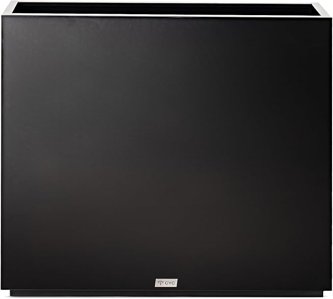 Large Rectangular Metal Planter Box Outdoor 30" H x 34" W x 10" D,Tall Flower Pot with Quick Installation,Long Black Planters for Outdoor Plants with Drainage Holes for Plants,Patio,Garden