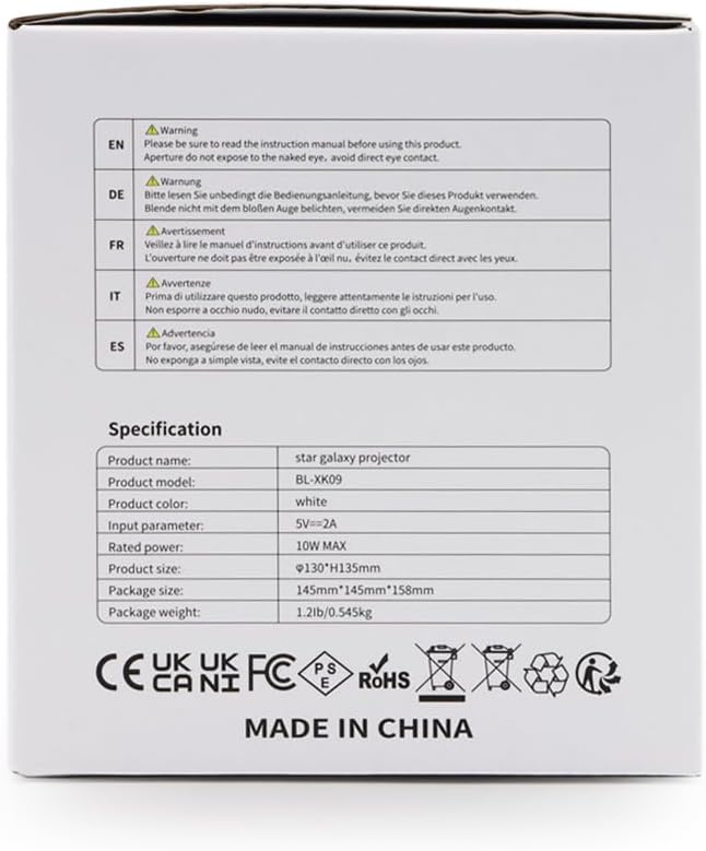 Galaxy Projector for Bedroom, Star Projector, White Noise with Bluetooth Speaker, Timer, Night Light,for Party, Living Room Decoration