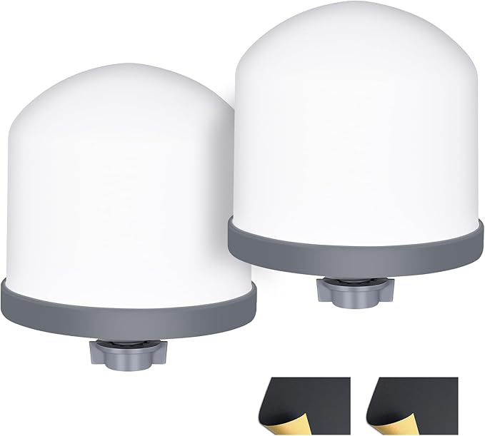 2Pack Replacement Ceramic Dome Water Filter 0.2 to 0.5 micron for Countertop Portable Water Purification System
