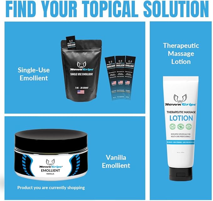 8oz Massage Emollient, Vanilla, Emollient for IASTM and Massage, Soft Tissue Mobilization & Lubrication for Massage Therapy, Shea Butter, Oil Based, Vegan, Cream Alternative, Pack of 10