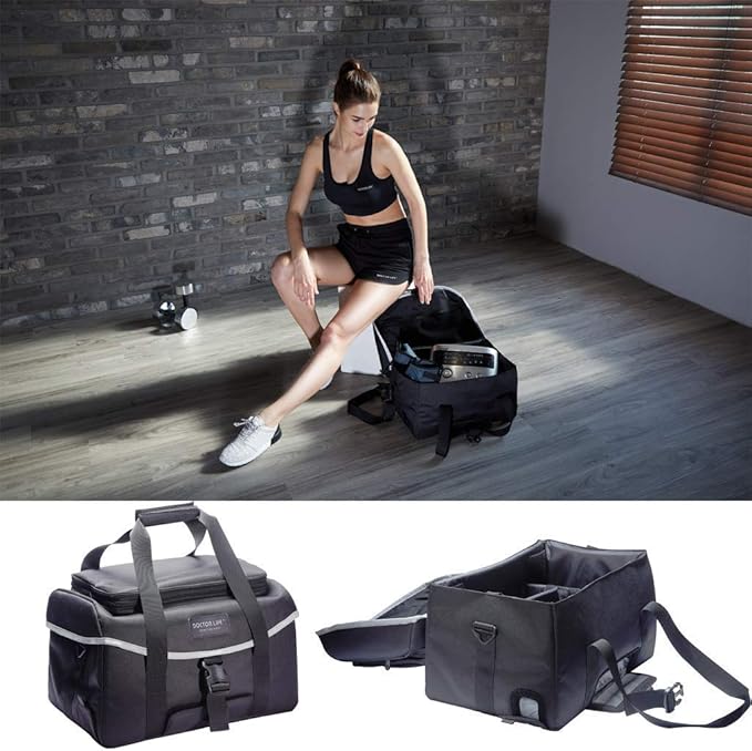 DOCTOR LIFE LX9max Full Body (A) - Sequential Air Compression Recovery System : Device + Legs (L) + Arm + Waist + Bag (FSA-HSA Approved)