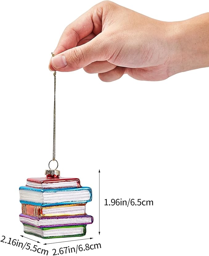 Hanging Christmas Ornaments, 2025 Glass Blown Christmas Tree Ornaments, Christmas Tree Decorations, Funny Gifts & Home Decor, Book