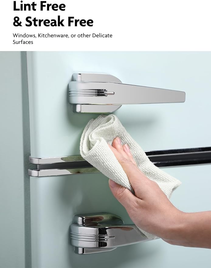 Fantasticlean Microfiber Cleaning Cloth Roll -75 Pack, Tear Away Microfiber Towels, 12" x 12", Reusable, Washable, Scratch Free, Ultra Absorbent Dish Rags for Car, Home, Garage or Shop (Cool Grey)