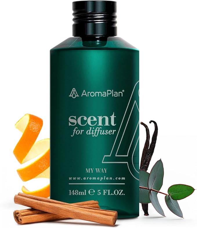 Aromaplan Hotel Scents My Way 5 Fl Oz (148ml), Home Luxury Aroma & Hotel Fragrance Diffuser Oil- Hotel Diffuser Oil for Aromatherapy- USA Made, Bigger Bottle, Bolder Aroma & Longer Lasting
