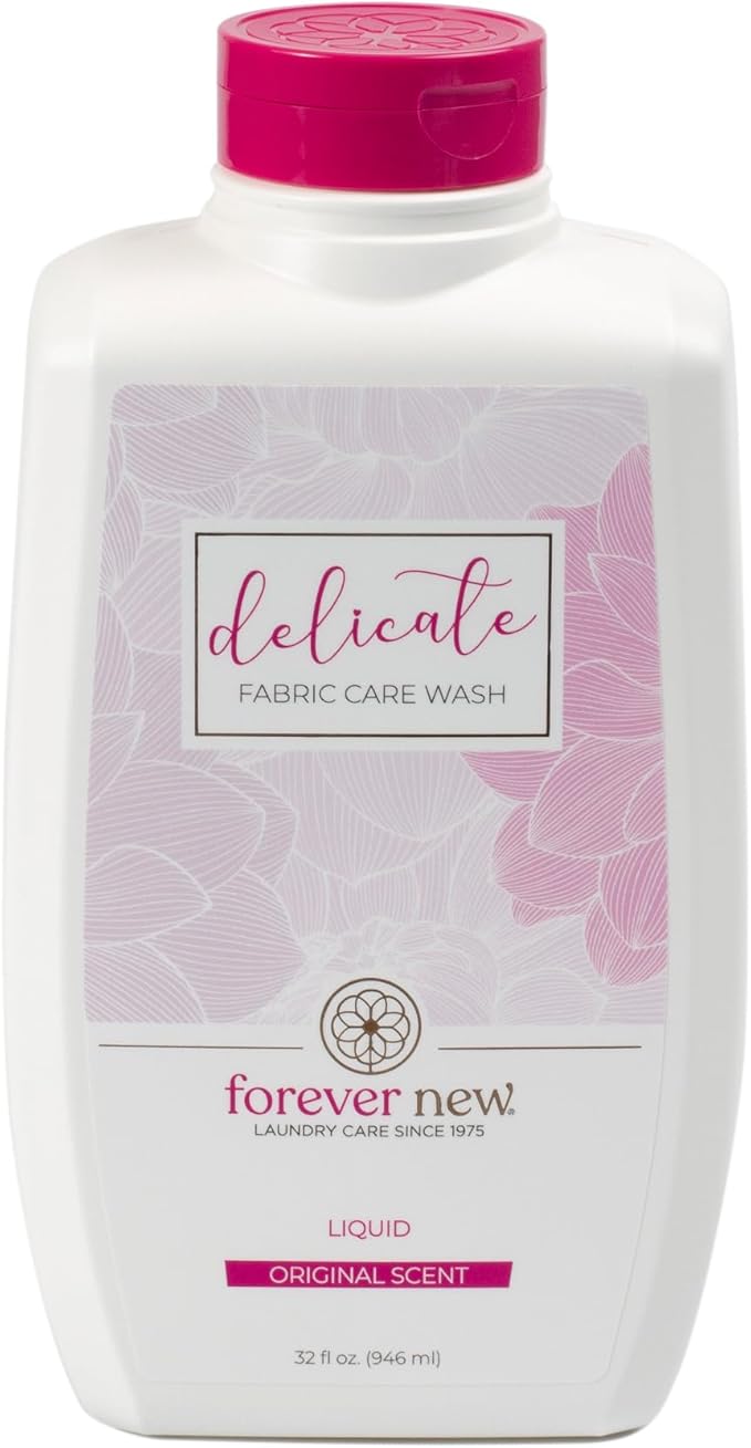 FOREVER NEW Liquid Laundry Detergent – Nontoxic Hypoallergenic Laundry Soap, Safe for Colors & Sensitive Skin - Essential Laundry Supplies, Delicate Fabric Care Wash (Original Scent, 32 fl. oz)