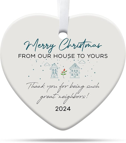 Friendship Gifts for Women, Best Friend, Funny, Work Besties, Sister, Friend Ornaments for Women, Ceramic Christmas Ornaments (Friend 2)