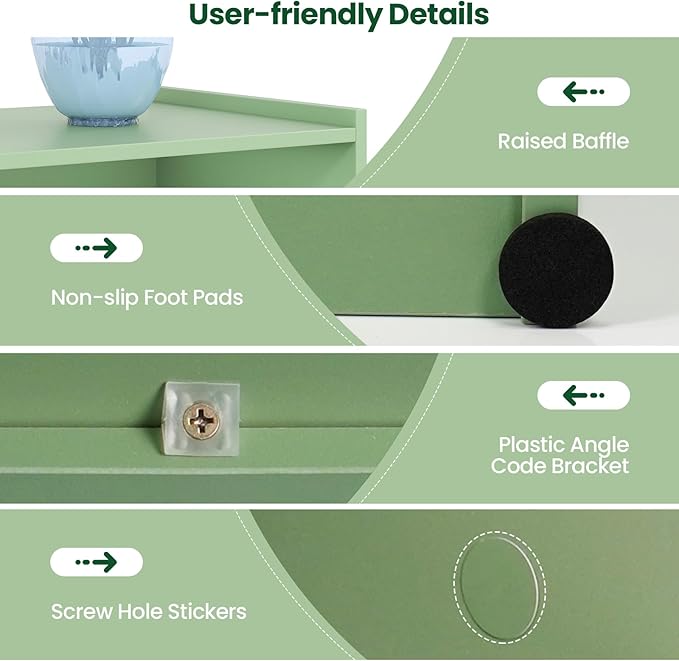 Tangkula 8-Cube Bookcase, Wood 3 Tier Open Storage Bookshelf, Modern Multipurpose Display Cabinet for Living Room, Study, Reading Nook, 48 x 12.5 x 36.5 Inch (Green)