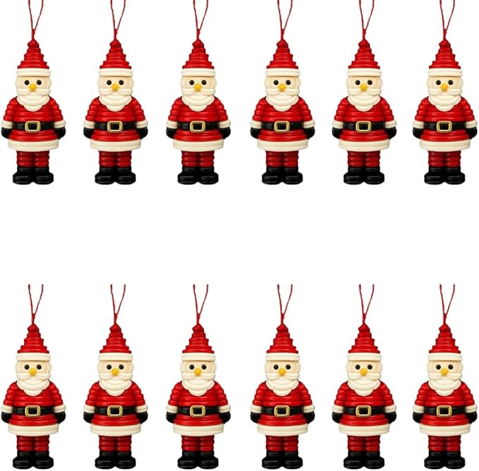 DIY Christmas Button Ornament Making Set - Snowman/Santa/Angel, Fun Holiday Craft Kit for All Ages, Ideal Xmas Tree Hanging Decor & Festive Gifts (A 12)