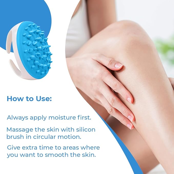 Anti Cellulite Massager Roller - Anticellulite Fascia Blaster for Cellulite Remover - Improves Blood Flow Use Cellulite Brush & Cellulite Roller with Cream or Oil for Cellulite Treatment