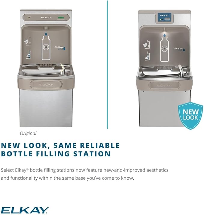 Elkay LZS8WSVRLK EZH2O Wall Mount Drinking Fountain and Bottle Filling Station with Vandal Resistant Bubbler, Filter, and Glass Filler - N/A