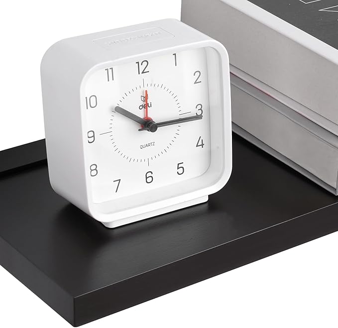 Meangood Floating Shelves Black 17 inch Wall Mounted Natural Bamboo Wood Wall Storage Shelves for Bedroom,Living Room,Bathroom, Kitchen（Set of 2）