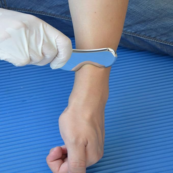 Gua sha Tool gua sha Stainless Steel iastm Tool Gussha Massage Tool Muscle Scraping Tool for Soft Tissue Therapy and Reduce Arms,Back, Legs, Neck Muscle Pain(DS)…