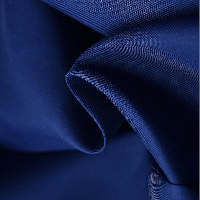 TcaFmac Small Storage Baskets [6 Pack] - Navy Blue Rectangular Storage Bins with Blue Stripes