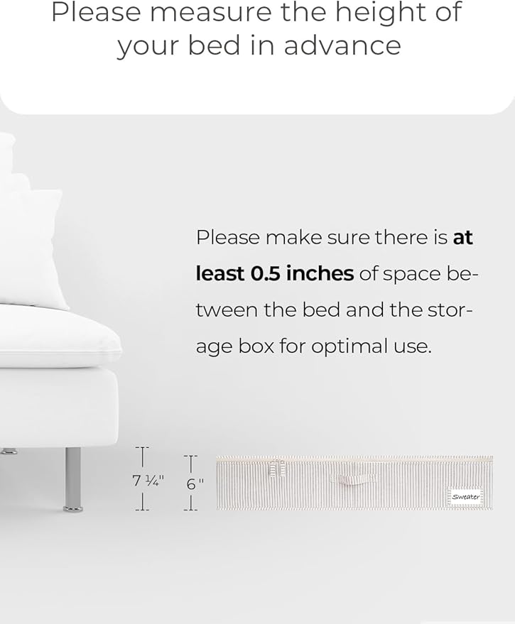 StorageWorks Large Under Bed Storage Containers with Handles and Label Holder, 2 Pack Ultra-thick Fabric Underbed Bins, Closet Organizer for Clothes, Blankets, Sweater