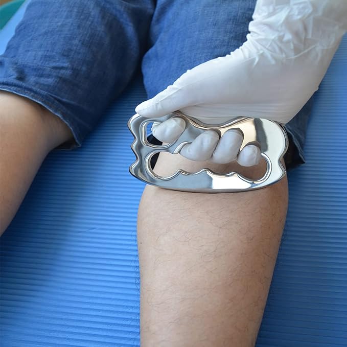 Gua sha Tool gua sha Stainless Steel iastm Tool Gussha Massage Tool Muscle Scraping Tool for Soft Tissue Therapy and Reduce Arms,Back, Legs, Neck Muscle Pain(zh)………