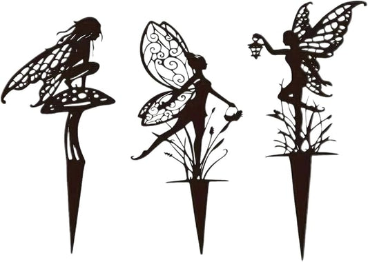 Decorative Garden Stakes, Fairy Garden Statues for Home and Garden (3)
