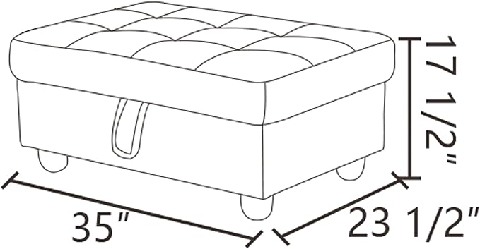 Ottoman Rectangular Storage Ottoman Bench, Flannel Footrest Stool Footstool with Lid for Living Room, Bedroom, Entryway, Light Blue, 34"x22.8"x17.5"