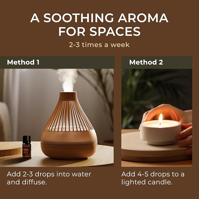 Gya Labs Valerian Essential Oil for Diffuser - 0.17 Fl Oz - 100% Pure Natural Valerian Oil for Skin, Aromatherapy & Candle Making Scent