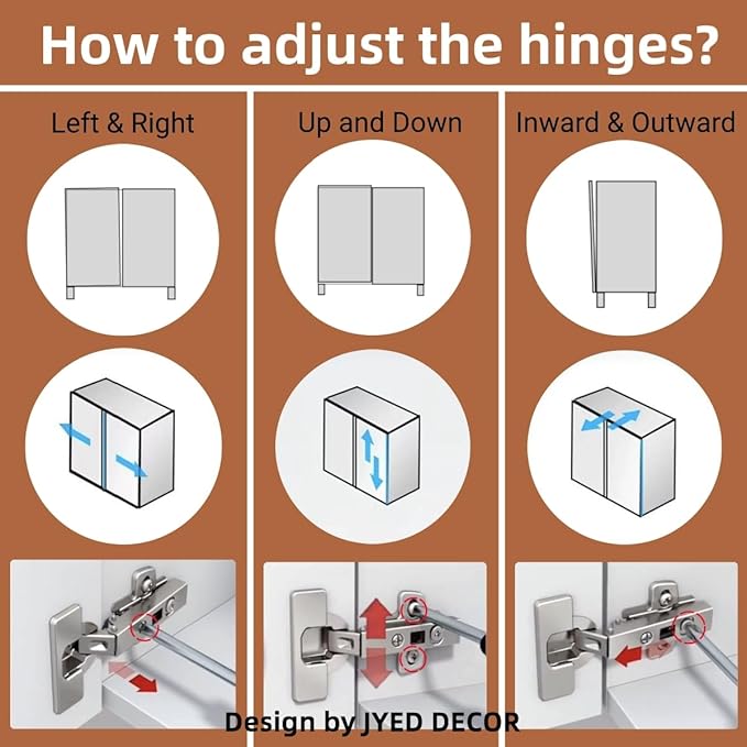 JYED Mid Century Modern TV Stand for TVs up to 75", 69.5" W White Entertainment Center with 4 Gold Metal Mesh Doors - Wood Grain MDF TV Console, Media Storage