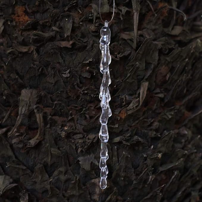 25 pcs icicles Ornament Set - ToBeIT Christmas Decoration Acrylic Clear icicles Set (25pcs Icicle Ornament)