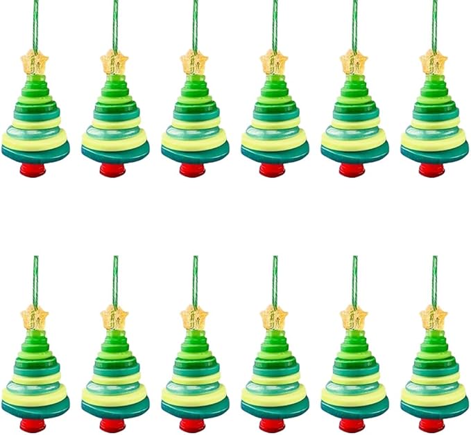 DIY Christmas Button Ornament Making Set - Snowman/Santa/Angel, Fun Holiday Craft Kit for All Ages, Ideal Xmas Tree Hanging Decor & Festive Gifts (C 12)