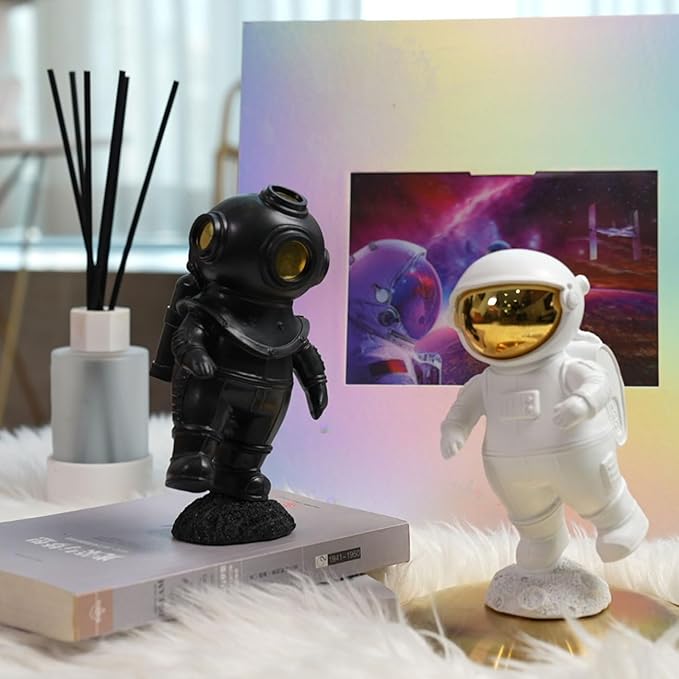 HAUCOZE Diver Figurine Decor Modern Statue Sculpture Table Centerpiece Polyresin 7.5 inch