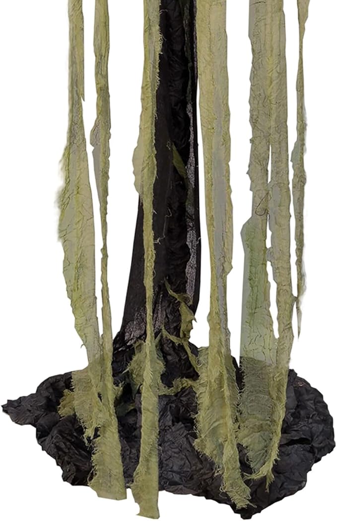 Haunted Hill Farm Pumpkin Sentinel by Tekky, Battery-Operated, Motion and Sound Activated Animatronic with Sound Effects and Lights for Indoor or Covered Outdoor Creepy Halloween Decoration