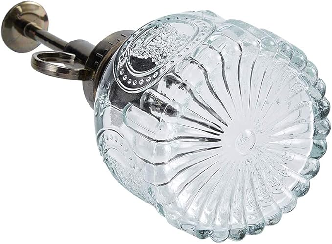 Glass Spray Bottle, 6.5" Tall Vintage Spritzer, Succulent Watering Bottle with Top Pump, Indoor Outdoor Plant Sprayer - Clear