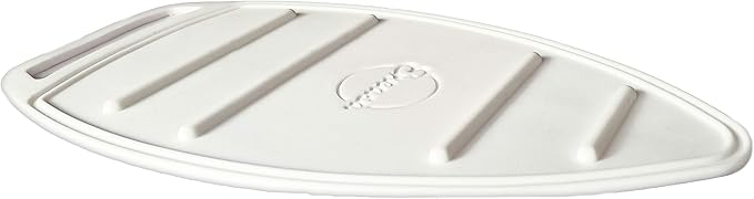 Encasa Homes Silicon Mat for Hot Iron Rest - Heat Resistant, Anti - Slip, Thicker Pad for Protecting Your Table During Ironing, Non-Burning, Machine Washable, Durable - White