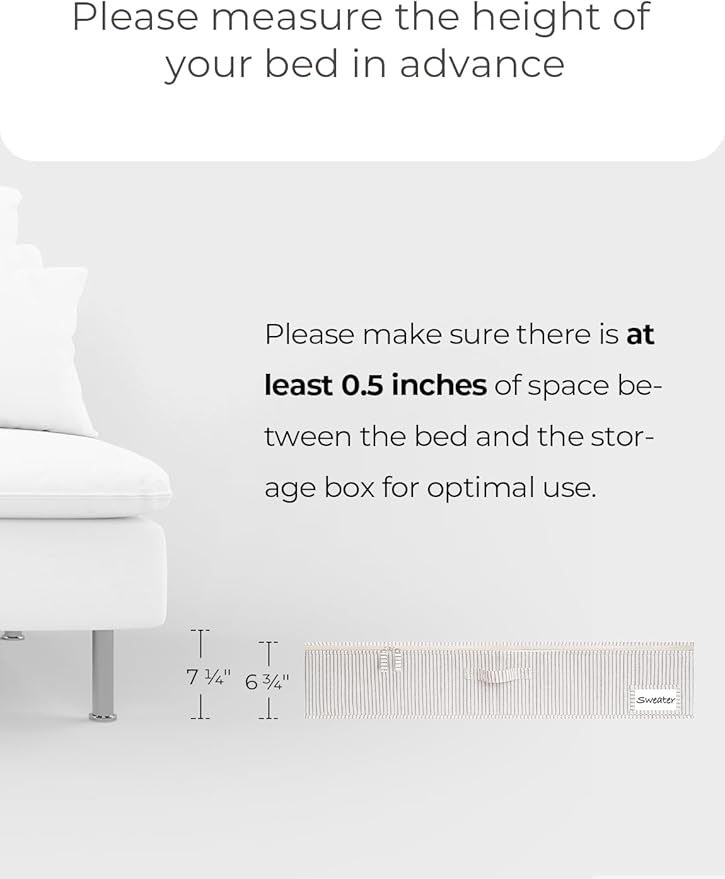 StorageWorks Extra Large Under Bed Storage Containers with Handles and Label Holder, 2 Pack Ultra-thick Fabric Underbed Bins, Closet Organizer for Clothes, Blankets, Sweater