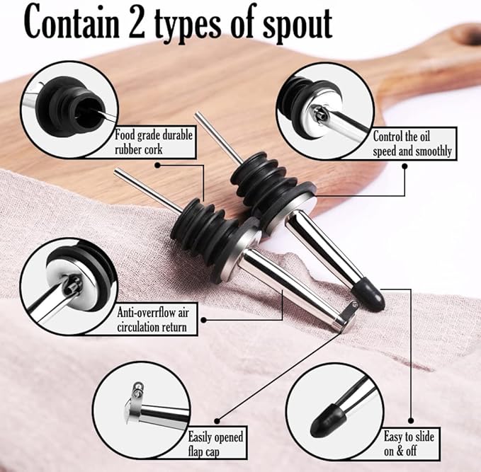 Sweejar Large Ceramic Olive Oil Dispenser Bottle, Opaque Oil Cruet Protects to Reduce Oxidation, Suitable For Storage Of Vinegar, Soy Sauce & Other Liquids, Pack of 1, 24 Fl Oz (Light Blue)