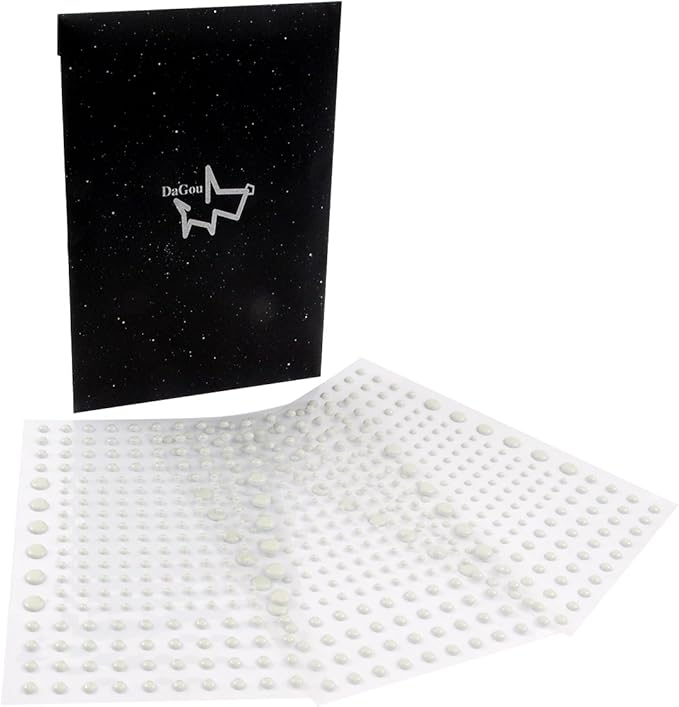 Realistic 3D Domed Glow in The Dark Stars,606 Dots for Starry Sky, Home Decor Stickers for Kids Bedding Room(606 Stars)