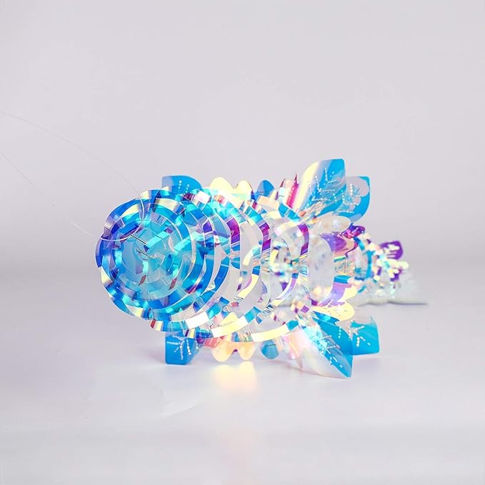 14ft Slender Iridescent Hanging Decorations Garland, Shiny Foil Metallic Banner for Christmas, Bridal Shower, Wedding, Birthday, Frozen Theme Party, Fairy Princess Rainbow Show Decoration