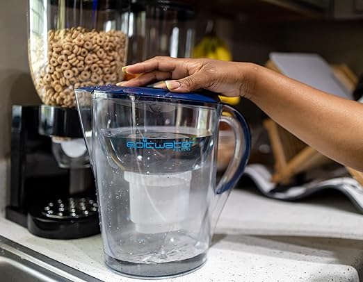 Epic Water Filters Pure Filter Pitchers for Drinking Water, 10 Cup 150 Gallon Filter, Tritan BPA Free, Removes Fluoride, Chlorine, Lead, Forever Chemicals