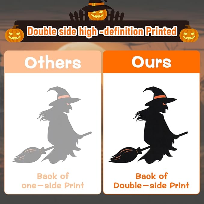 Halloween Window Clings, 9 Sheets Halloween Window Decorations Stickers Double-Sided Window Decal Scary Black Bat Ghosts Stickers,Happy Halloween Window Clings for Halloween Party Decoration