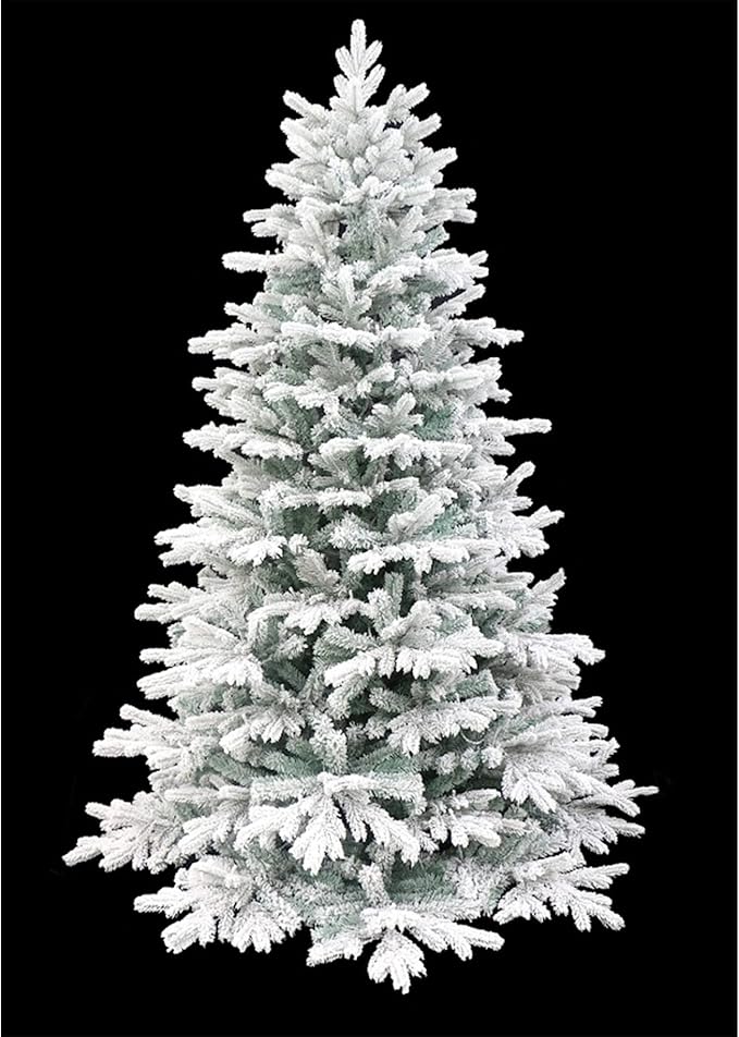 5 Foot Pre-lit Snow Angel Blue Spruce Flocked Artificial Christmas Tree (5ft Pre-lit)